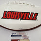 Javian Hawkins Autographed Louisville Cardinals Logo Football Jsa  Coa