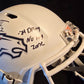 Denver Broncos Pat Surtain Ii Signed 2X Insc Replica Full Size Helmet Beckett