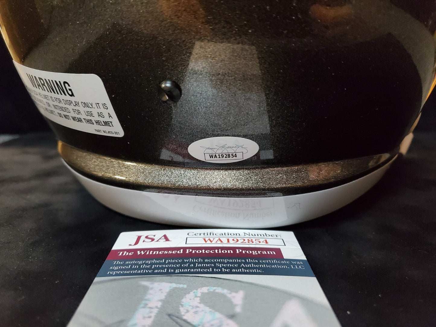 Tb Buccaneers Dexter Jackson Signed Inscribed Full Size Replica Helmet Jsa Coa