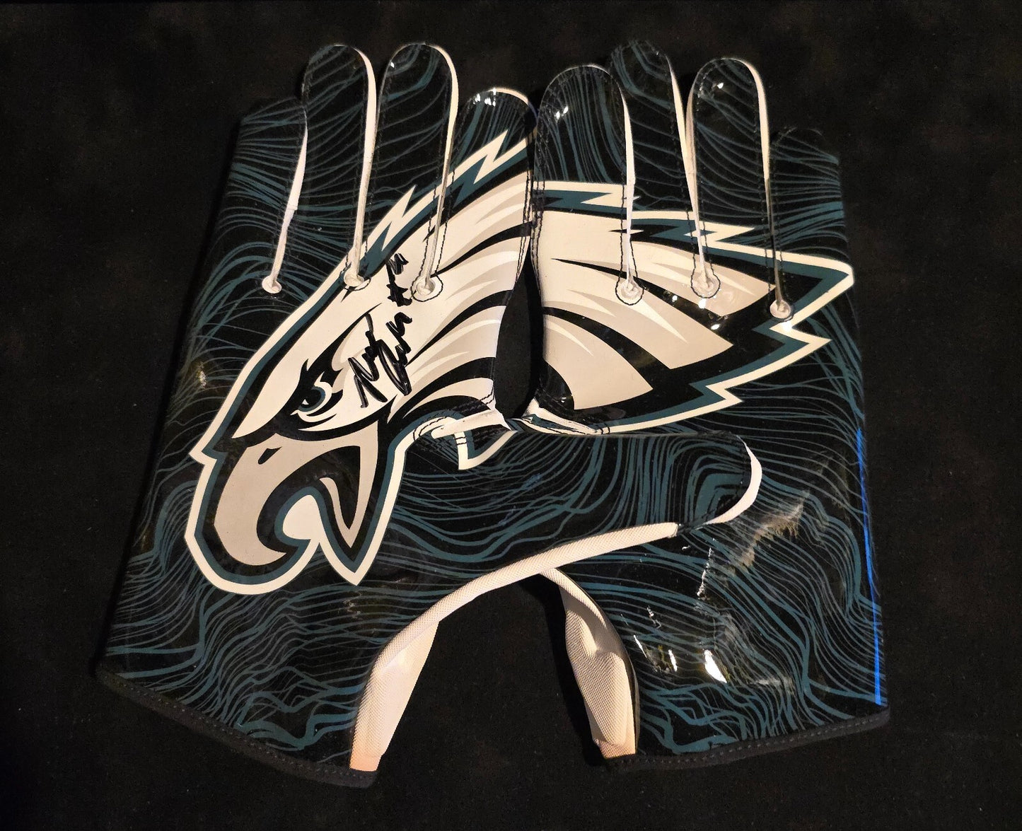 Philadelphia Eagles Nolan Smith Jr Autographed Signed Gloves Jsa Holo