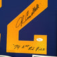 Framed John Cappelletti Autographed Signed Inscribed L.A. Rams Jersey Jsa Coa