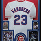Framed Chicago Cubs Ryne Sandberg Autographed Inscribed Jersey Jsa Coa