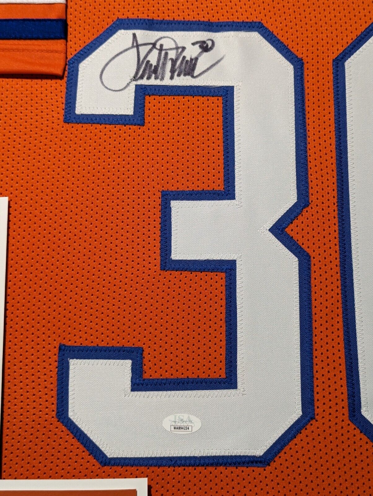 MVP Authentics Framed Denver Broncos Terrell Davis Autographed Signed Jersey Jsa Coa 540 sports jersey framing , jersey framing