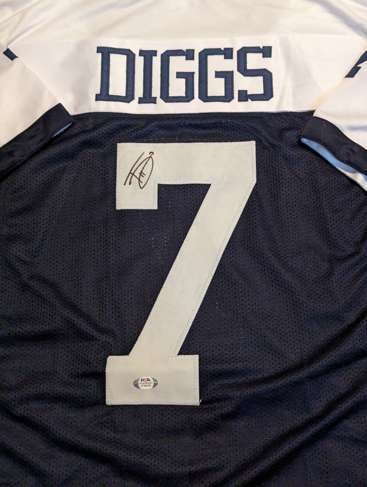 MVP Authentics Dallas Cowboys Trevon Diggs Autographed Signed Jersey Psa Holo 72 sports jersey framing , jersey framing