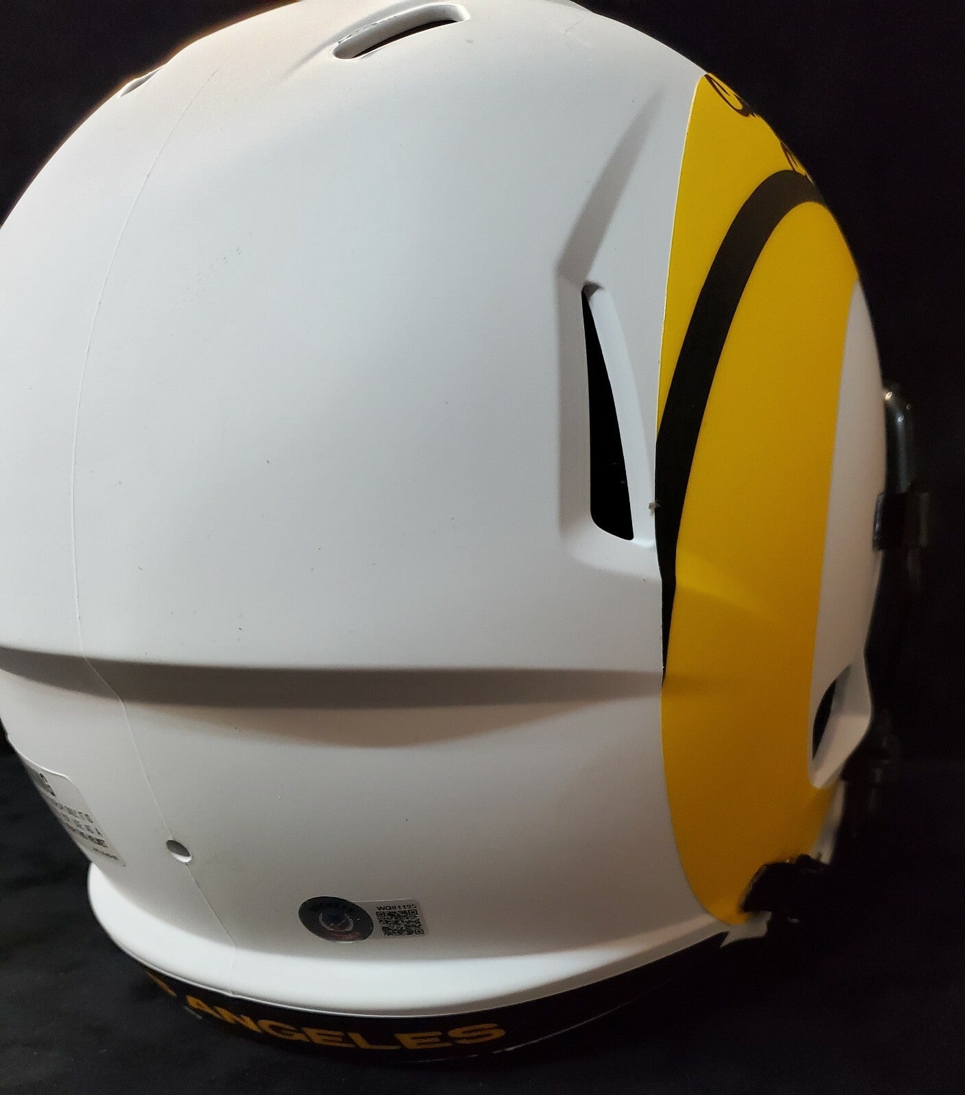 Los Angeles Rams Cam Akers Signed Full Size Replica Lunar Helmet Beckett Holo