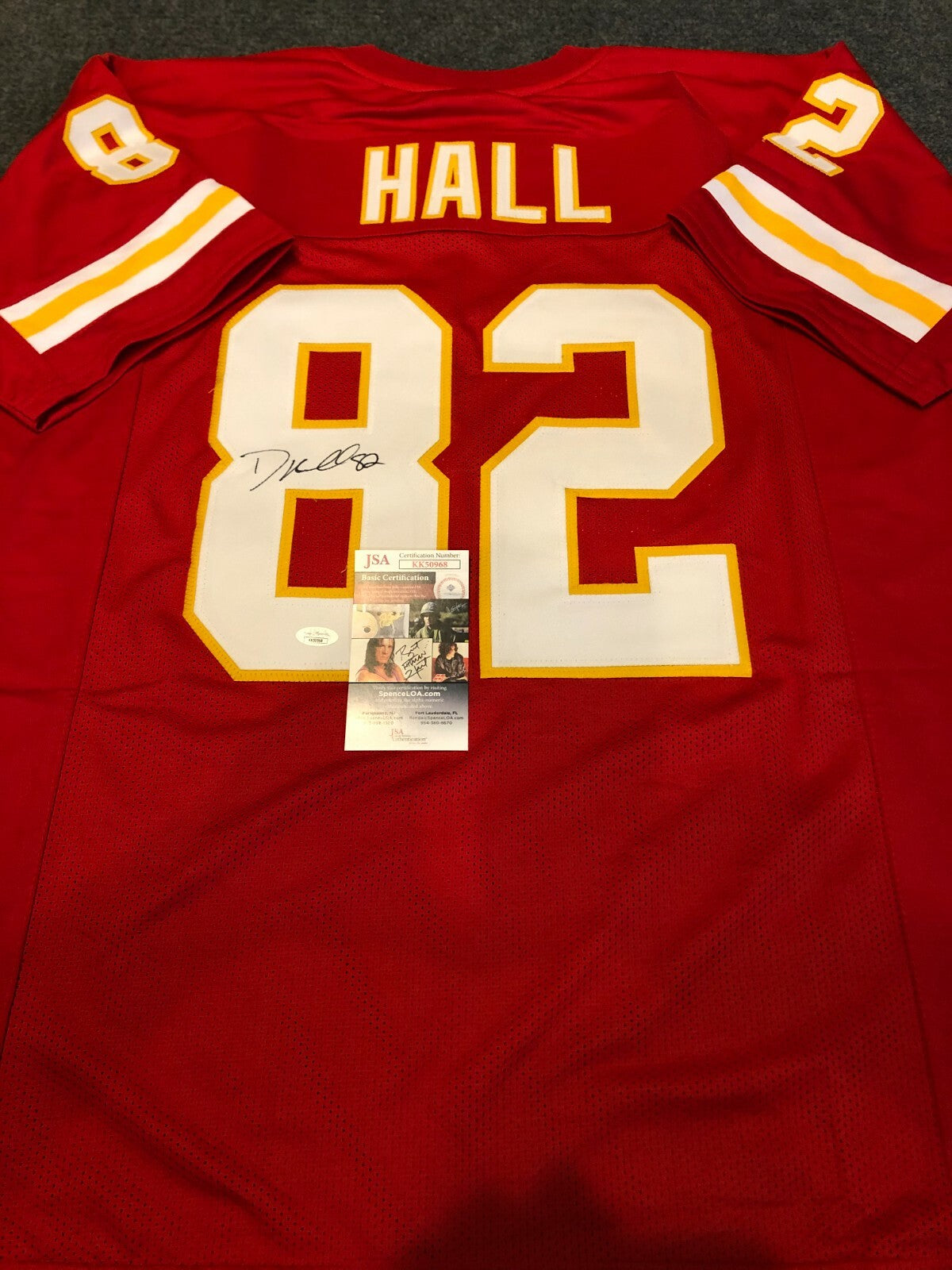 Kansas City Chiefs Dante Hall Autographed Signed Jersey Jsa  Coa