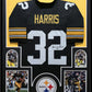 Custom Framed Pittsburgh Steelers Franco Harris Autographed Jersey Tse Coa