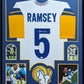 Framed Los Angeles Rams Jalen Ramsey Autographed Signed Jersey Jsa Coa