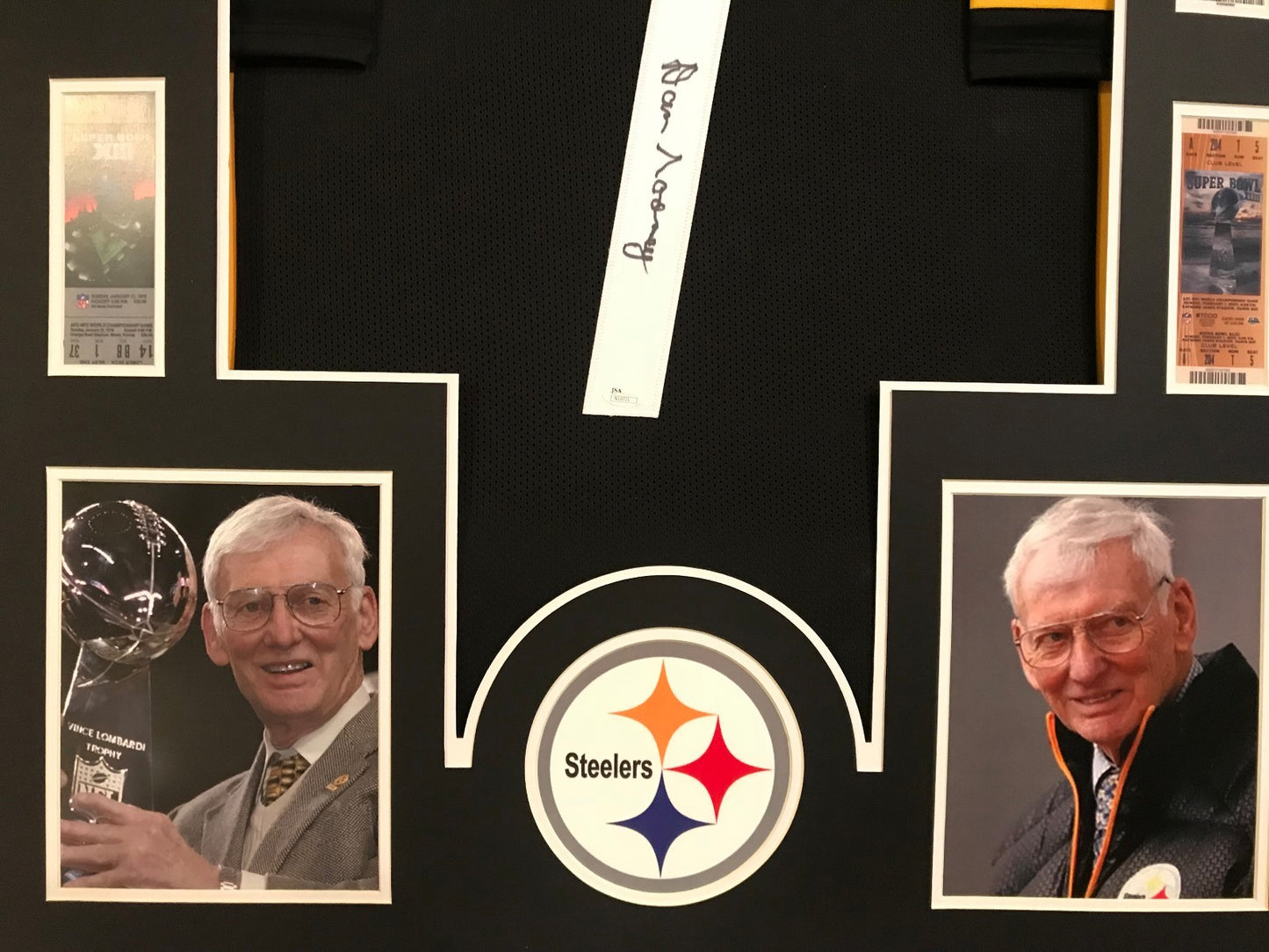 Framed Dan Rooney Autographed Signed Pittsburgh Steelers Jersey Jsa Coa
