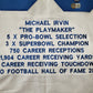 Dallas Cowboys Michael Irvin Autographed Signed Stat Jersey Beckett Holo