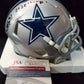 Dallas Cowboys Jim Jeffcoat Signed Inscribed Speed Mini Helmet Jsa Coa