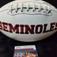 Florida State Seminoles Sebastian Janikowski Autographed Logo Football Jsa Coa