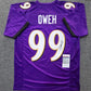 Baltimore Ravens Odafe Jayson Oweh Autographed Signed Jersey Jsa Coa  New Gold