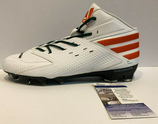 Miami Hurricanes Greg Rousseau Autographed Signed Adidas Cleat Jsa Coa