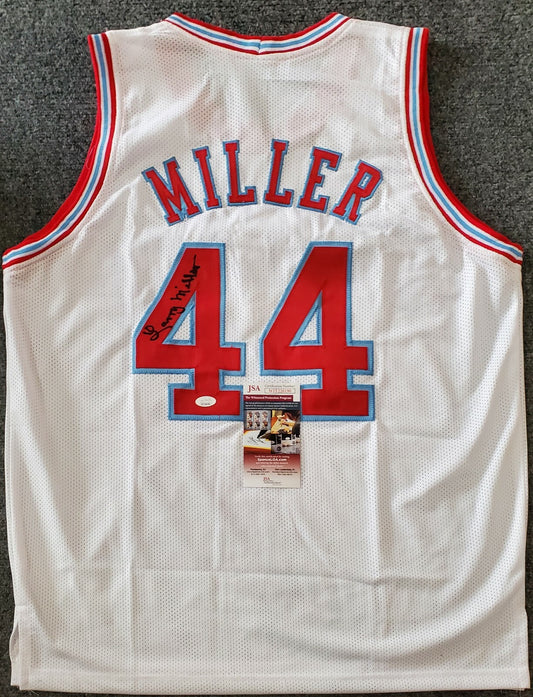 Carolina Cougars Larry Miller Autographed Signed Aba Jersey Jsa Coa
