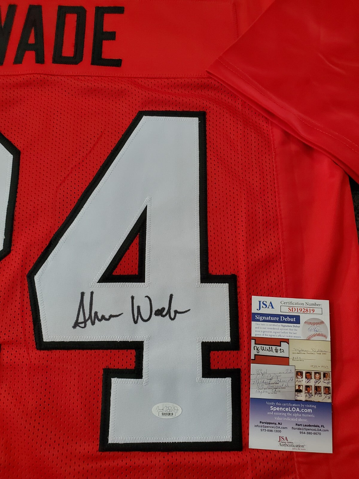 Ohio State Buckeyes Shaun Wade Autographed Signed Jersey Jsa Signature Debut Coa