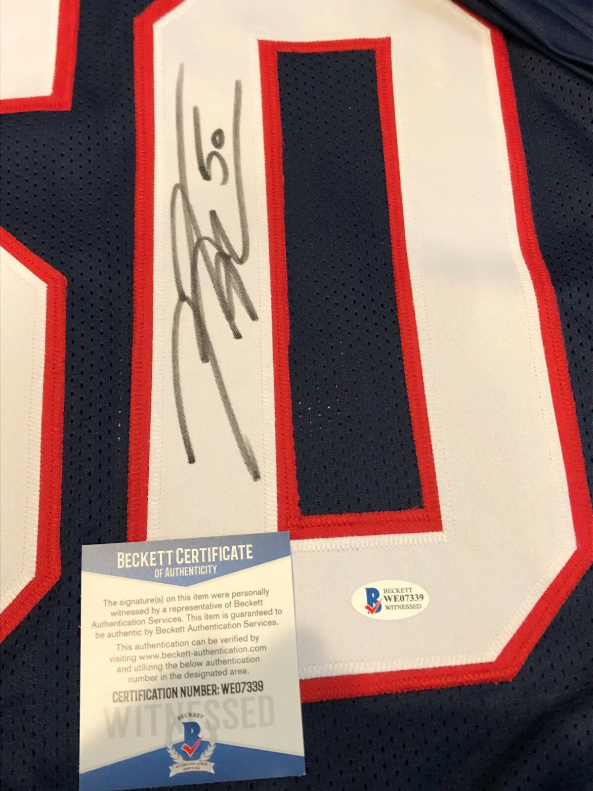 New England Patriots Rob Ninkovich Autographed Signed Jersey Beckett Coa