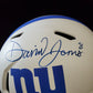 N.Y. Giants Daniel Jones Signed Full Size Speed Lunar Replica Helmet Bas Holo