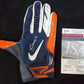 Denver Broncos Damarri Mathis Autographed Signed Glove Jsa Coa