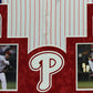 Suede Framed Philadelphia Phillies Roy Halladay Autographed Jersey Psa Coa