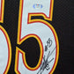 Suede Framed Atlanta Hawks Dikembe Mutombo Signed Autographed Jersey Psa Coa