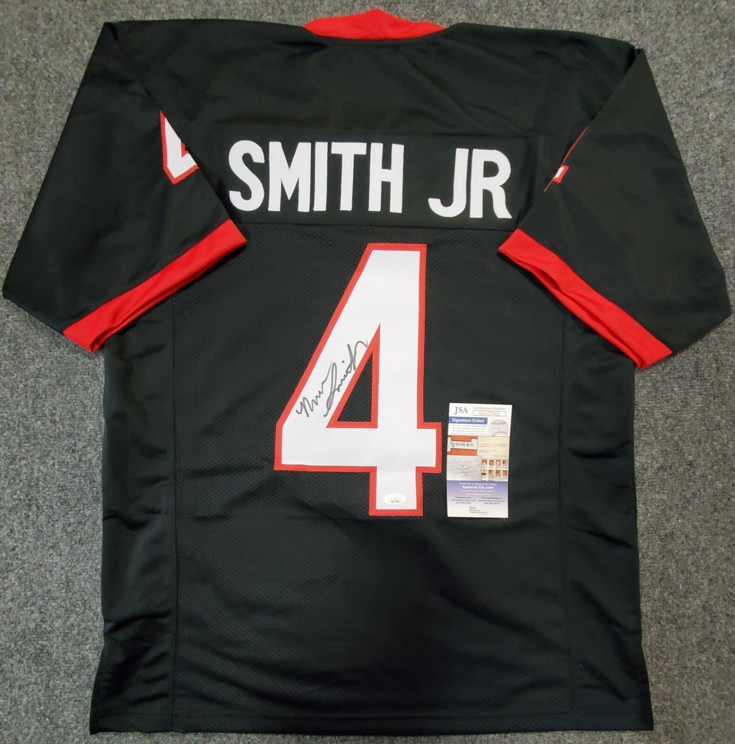 Georgia Bulldogs Nolan Smith Jr Autographed Signed Jersey Jsa Coa