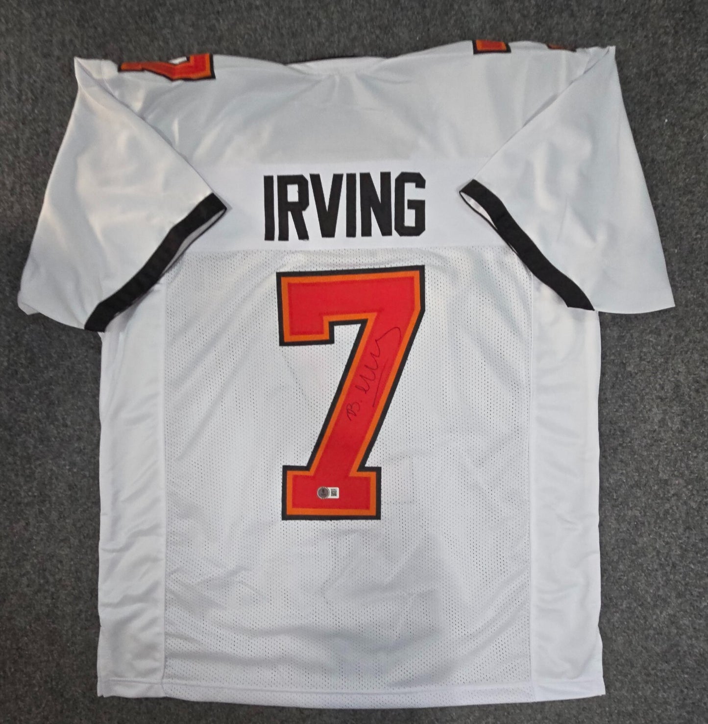 Tampa Bay Buccaneers Bucky Irving Autographed Signed Jersey Beckett Holo