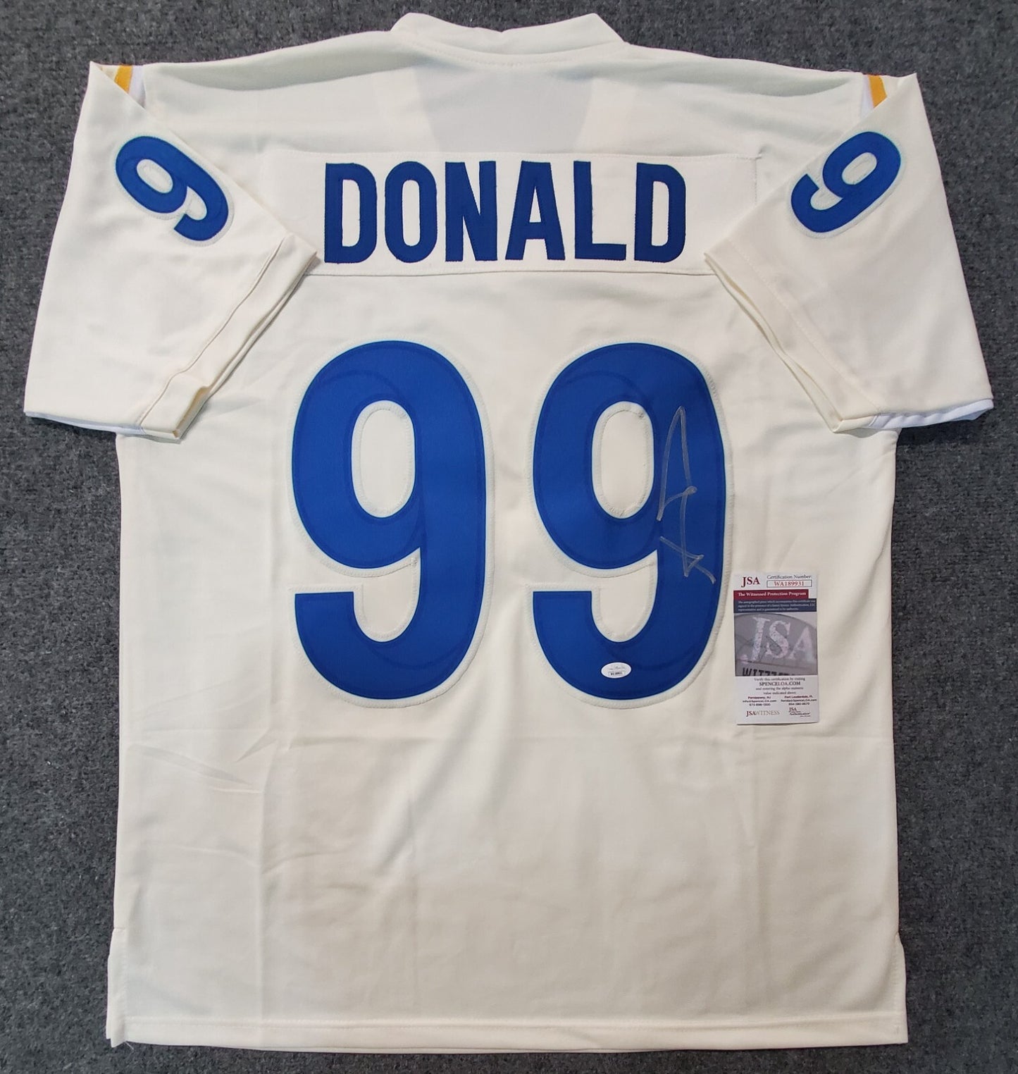 Los Angeles Rams Aaron Donald Autographed Signed Jersey Jsa Coa
