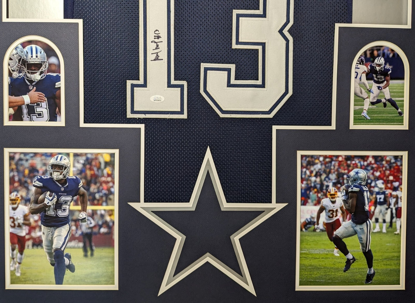 Framed Dallas Cowboys Michael Gallup Autographed Signed Jersey Jsa Coa