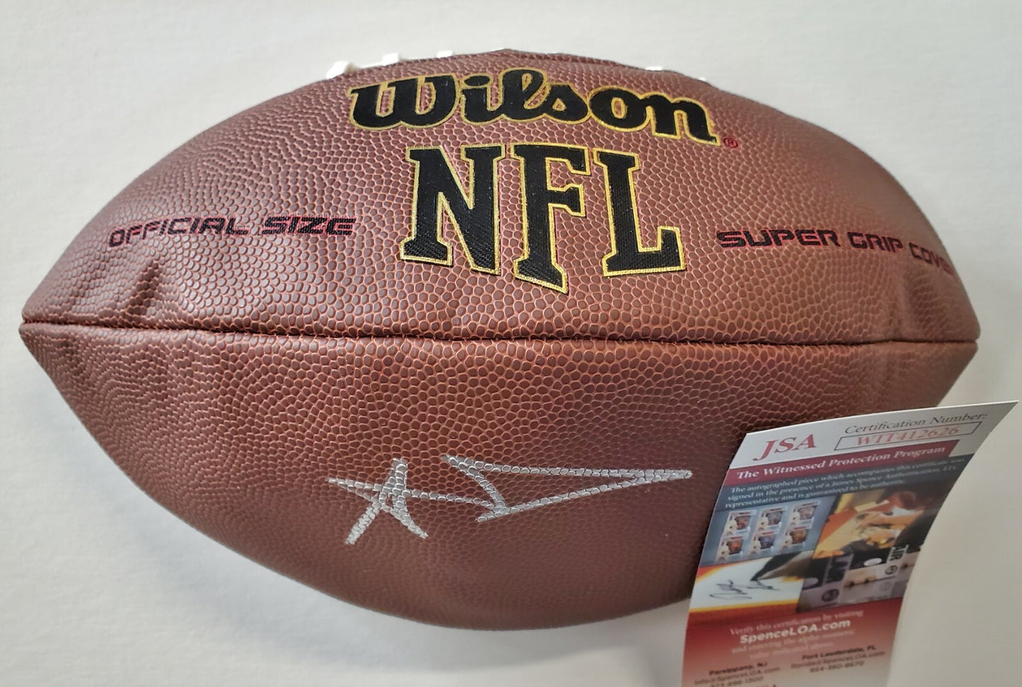 Los Angeles Rams Aaron Donald Autographed Signed Nfl Football Jsa Coa