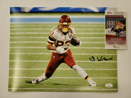 Washington Football Team Isaiah Wright Autographed 11X14 Photo Jsa Coa