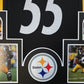 Framed Pittsburgh Steelers Joey Porter Sr Autographed Signed Jersey Jsa Coa
