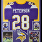 MVP Authentics Framed Minnesota Vikings Autographed Signed Adrian Peterson Jersey Beckett Holo 630 sports jersey framing , jersey framing