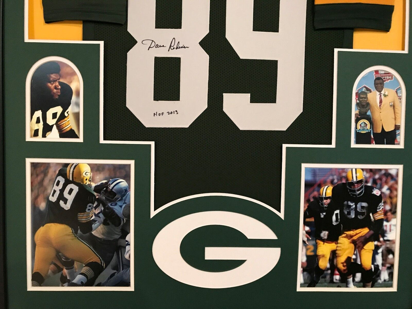 MVP Authentics Framed Dave Robinson Autographed Signed Inscribe Greenbay Packers Jersey Jsa Coa 450 sports jersey framing , jersey framing