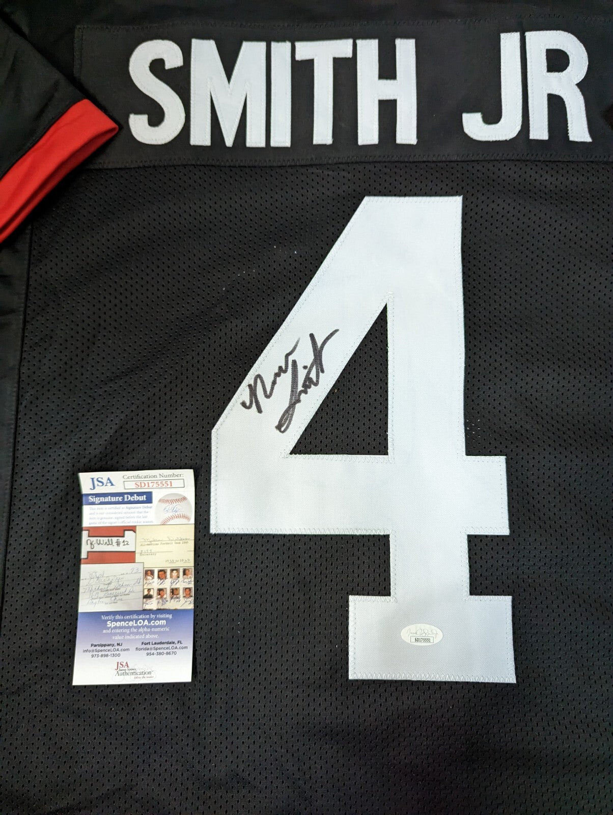 Georgia Bulldogs Nolan Smith Jr Autographed Signed Jersey Jsa Coa