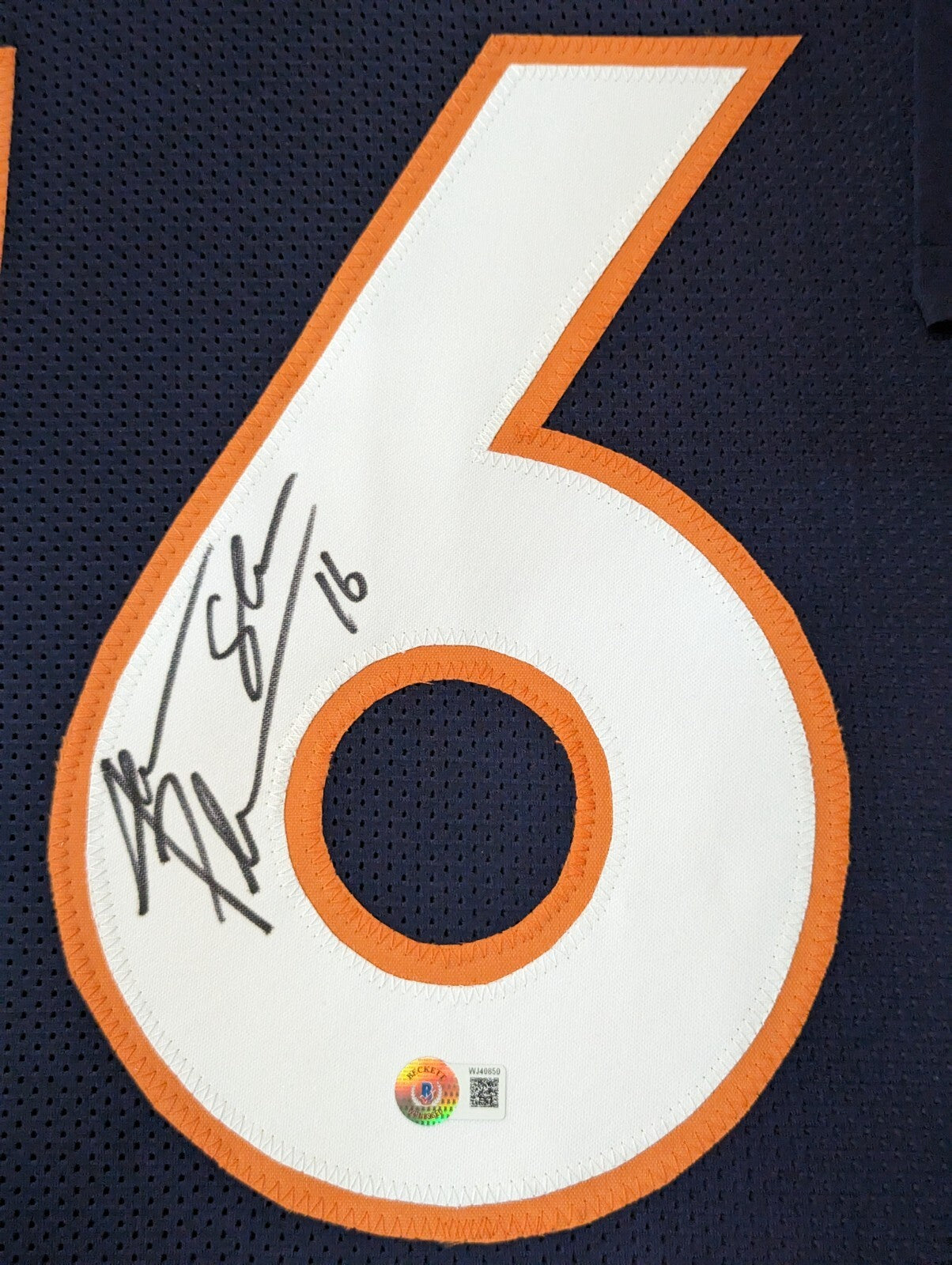 Framed Denver Broncos Jake Plummer Autographed Signed Jersey Beckett Holo