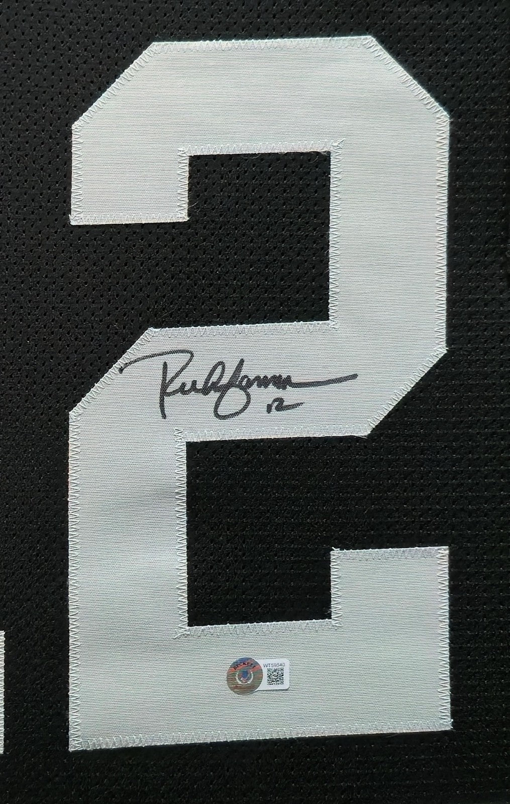 Framed Oakland Raiders Rich Gannon Autographed Signed Jersey Beckett Hologram