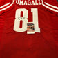 Wisconsin Badgers Troy Fumagalli Autographed Signed Jersey Jsa  Coa