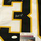 Boston Bruins Gerry Cheevers Autographed Signed Inscribed Jersey Jsa Coa