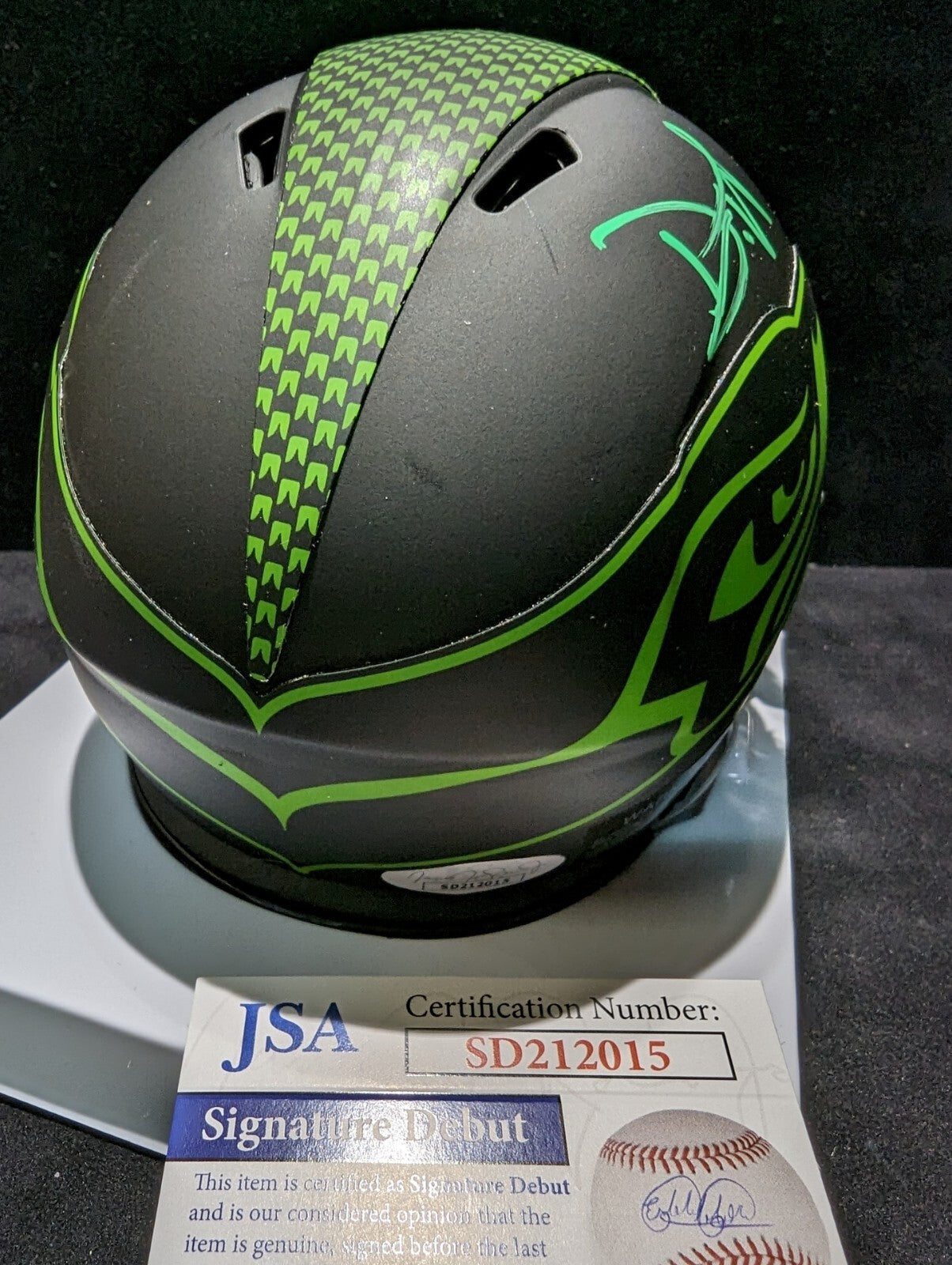 Seattle Seahawks Devon Witherspoon Signed Eclipse Mini Helmet Jsa Coa