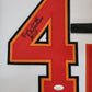 Framed Tampa Buccaneers Dexter Jackson Signed Inscribed Jersey Jsa Coa