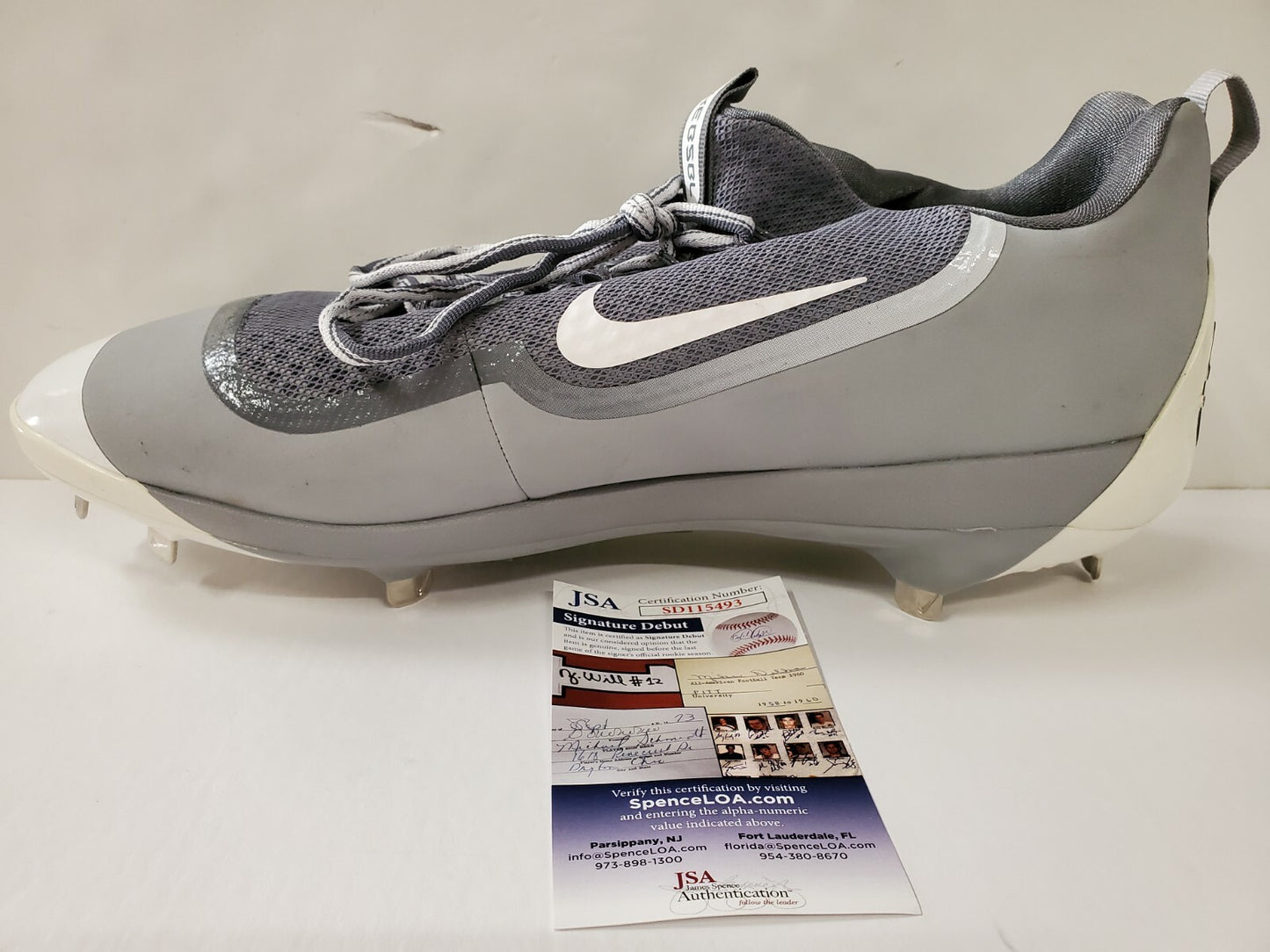 Oswald Peraza Autographed Signed Cleat Jsa Coa