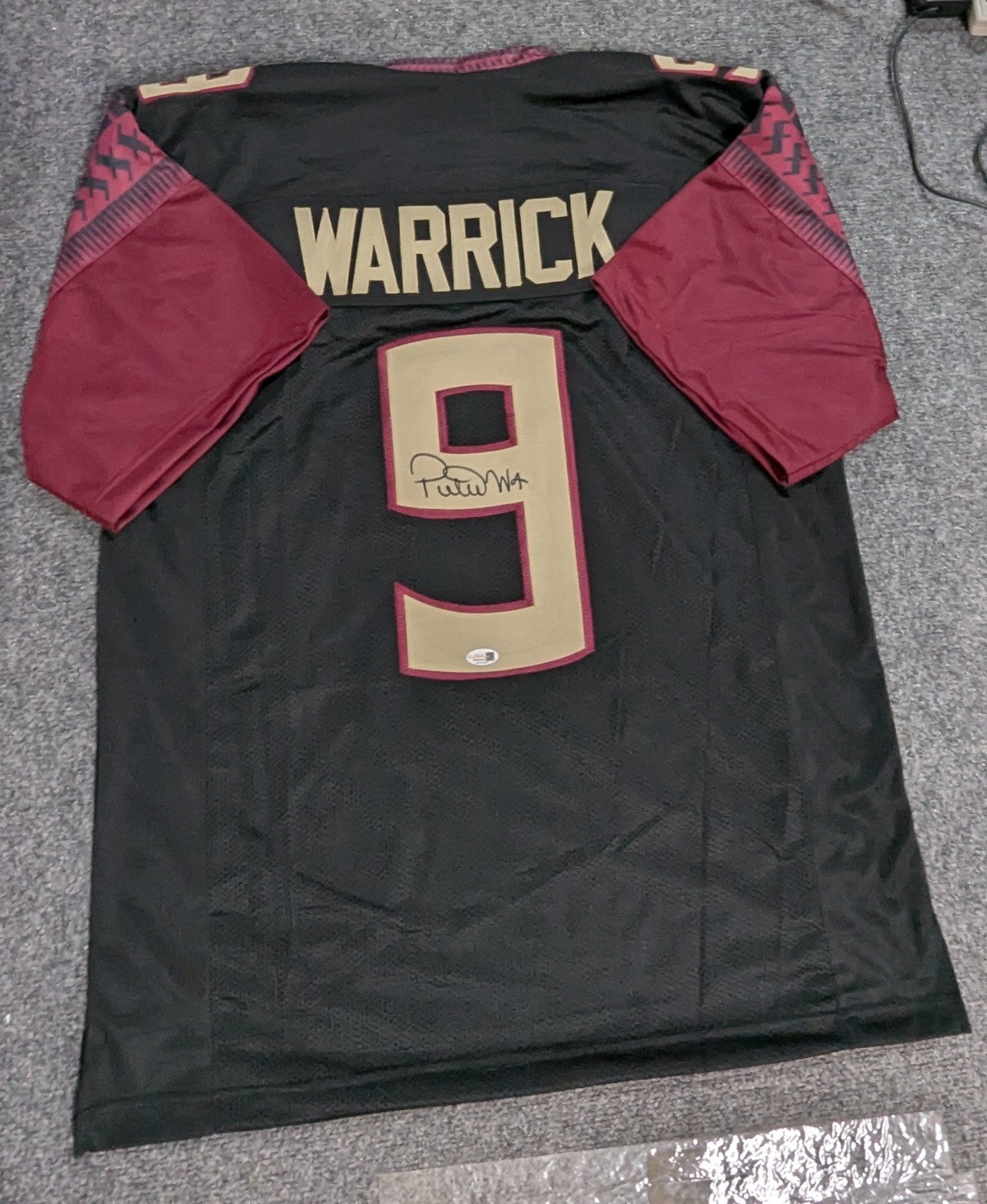 Florida State Seminoles Peter Warrick Autographed Signed Jersey Jsa Coa