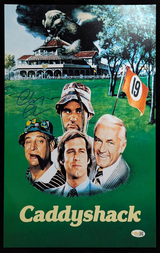 Chevy Chase Autographed Caddyshack 11X17 Photo Jsa Authenticated