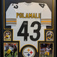 Framed Pittsburgh Steelers Troy Polamalu Autographed Signed Jersey Jsa Coa