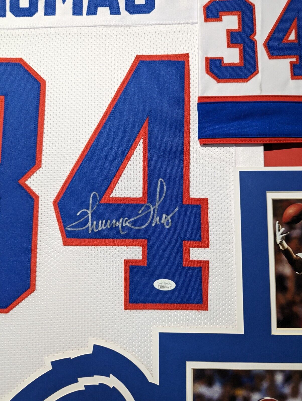 MVP Authentics Framed Buffalo Bills Thurman Thomas Autographed Signed Jersey Jsa Coa 427.50 sports jersey framing , jersey framing