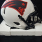 New England Patriots Drew Bledsoe Signed Lunar Eclipse Mini Helmet Beckett Holo