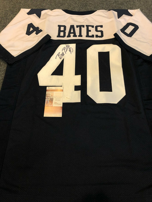 Dallas Cowboys Bill Bates Autographed Signed Jersey Jsa  Coa