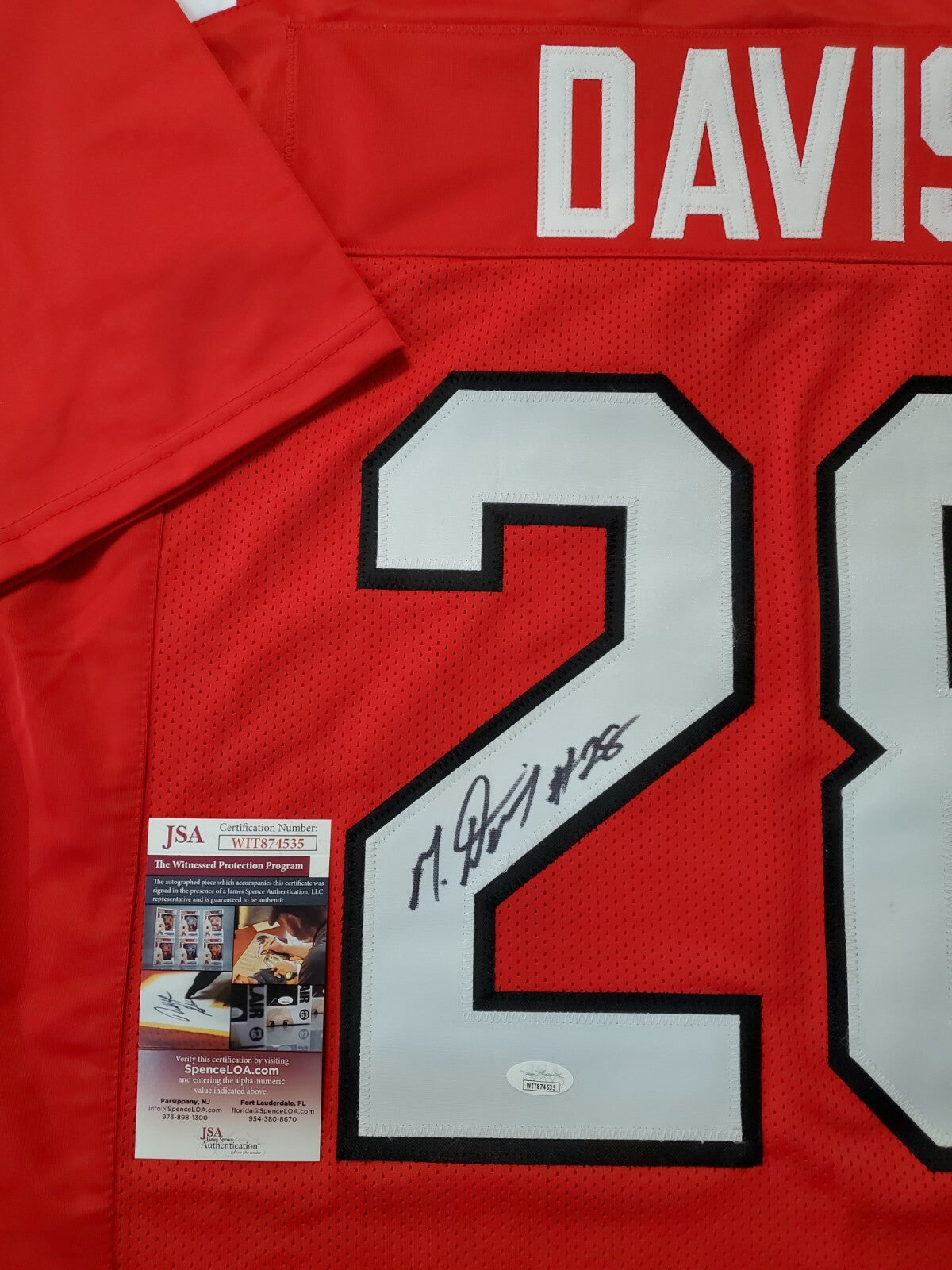 South Carolina Gamecocks Mike Davis Autographed Signed Jersey Jsa Coa