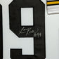 Framed Pittsburgh Steelers Levon Kirkland Autographed Signed Jersey Jsa Coa